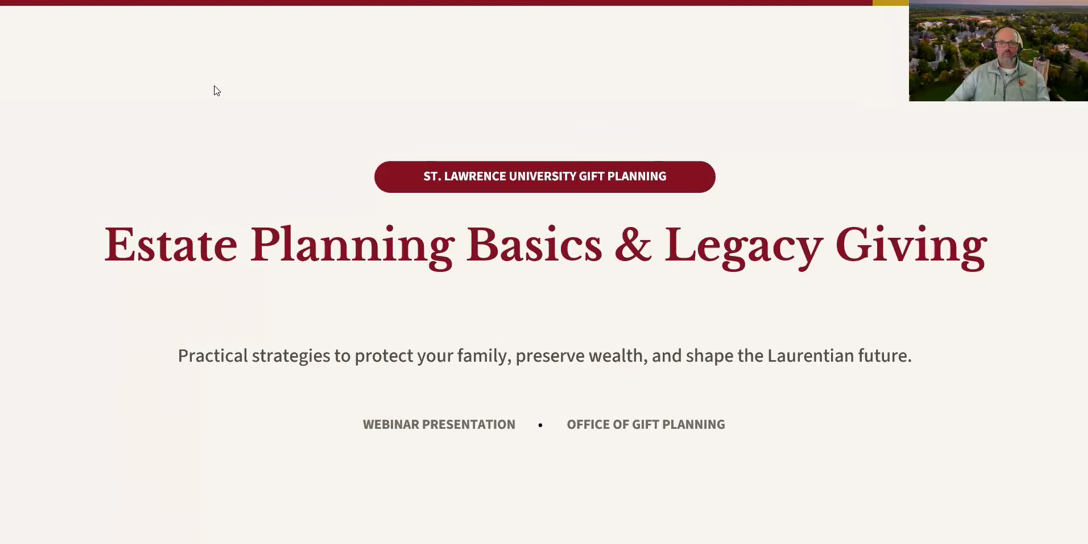 Estate Planing Basics & legacy giving
