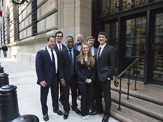 Students in suits