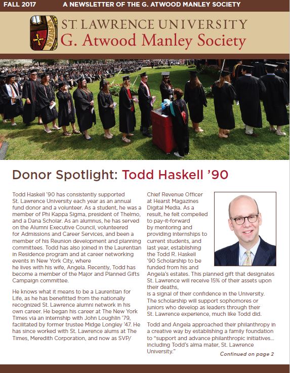 newsletter fall 2017